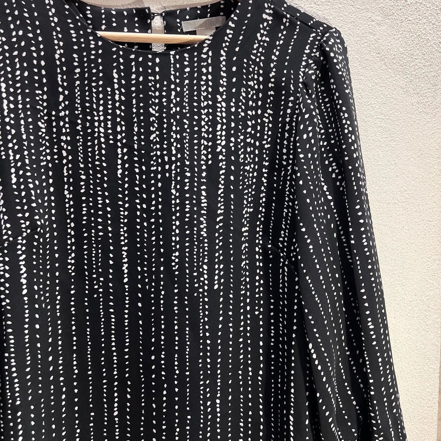 Vestito pois bianco/nero H&M