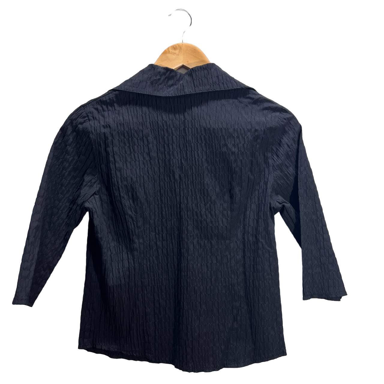Camicia plissé blu scuro