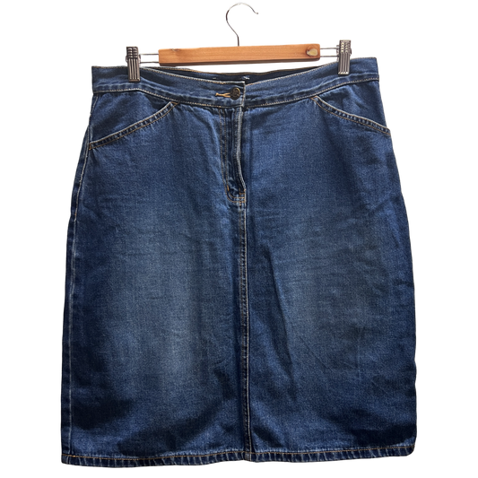 Gonna jeans media altezza