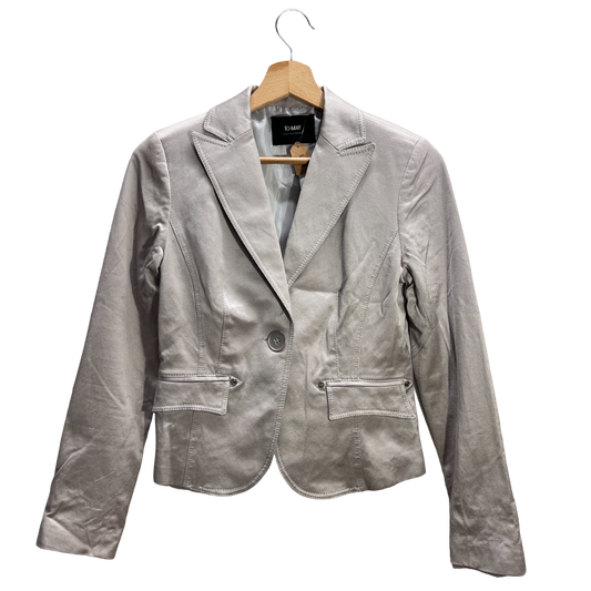 Blazer grigio lucido